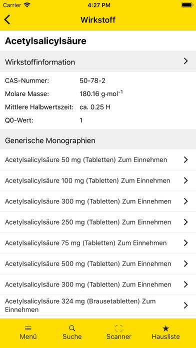 Gelbe Liste Pharmindex App App-Screenshot #3