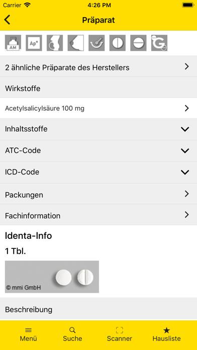 Gelbe Liste Pharmindex App App-Screenshot #4
