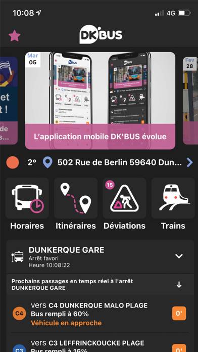 DKBUS Live Capture d'écran de l'application