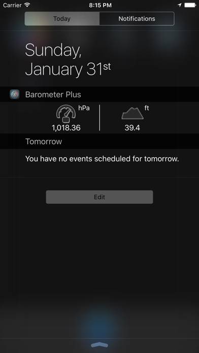 Barometer Plus App skärmdump #3