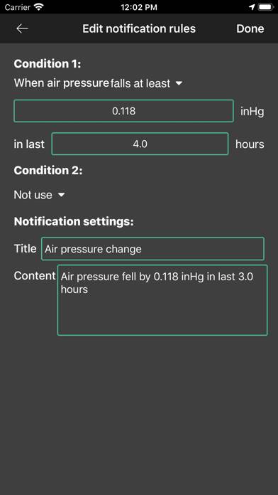 Barometer Plus App skärmdump #5