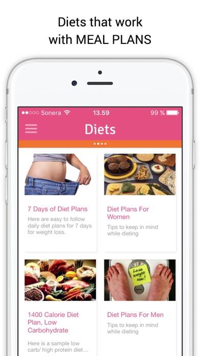 Best Diets Guide: planes de alimentación, recetas Captura de pantalla de la aplicación #1