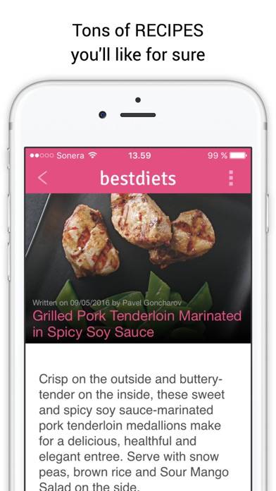 Best Diets Guide: planes de alimentación, recetas Captura de pantalla de la aplicación #2