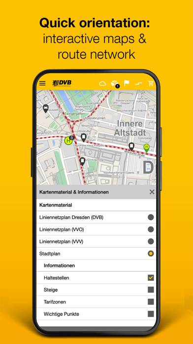 DVB mobil App screenshot