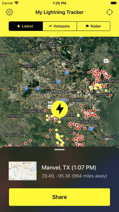 My Lightning Tracker & Alerts App-Screenshot #1