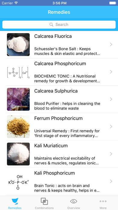 Biochemic Tissue Salts Schermata dell'app #2
