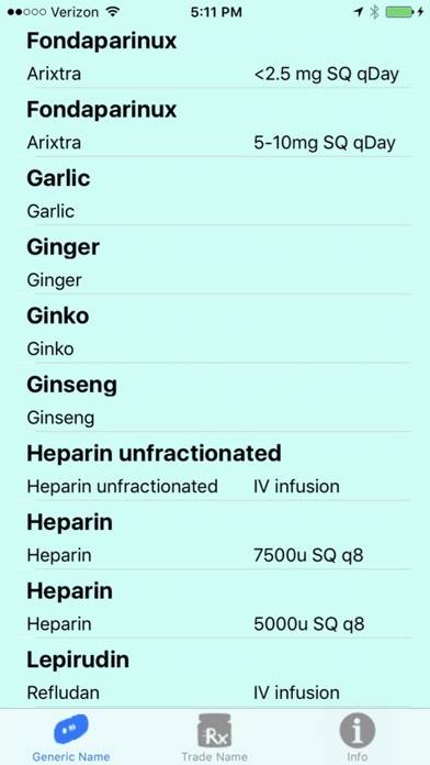 Neuraxial coagulation guide App screenshot #3