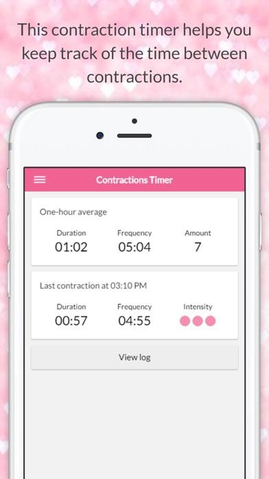 Pregnancy Contractions Timer App screenshot #1