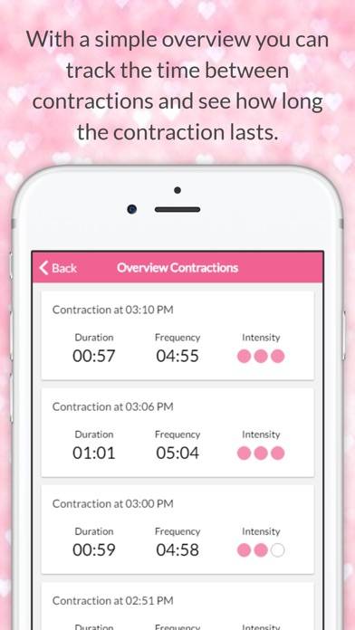 Pregnancy Contractions Timer App-Screenshot #2