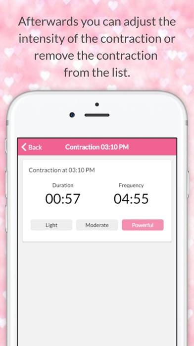 Pregnancy Contractions Timer App-Screenshot #3