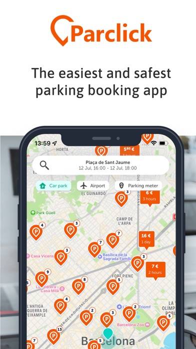 Parclick: Find & book parking Schermata dell'app #1