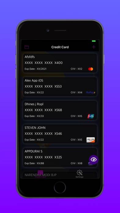 Credit Card Reader Pro Captura de pantalla de la aplicación #2