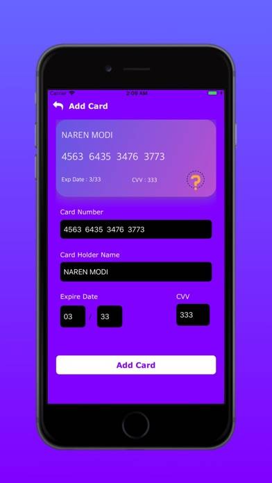 Credit Card Reader Pro Schermata dell'app #3