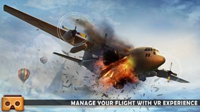VR Airplane Flight Sim 2017 captura de pantalla del juego