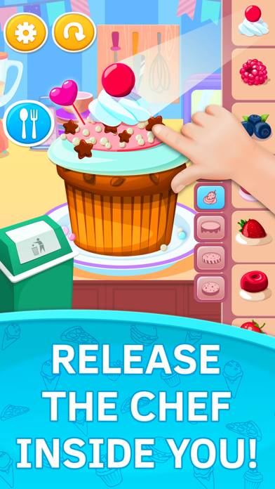 Cupcake Kids Food Games. Premium Captura de pantalla de la aplicación #2