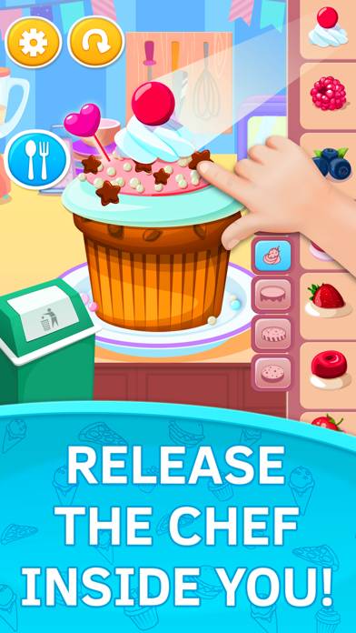 Cupcake Kids Food Games. Premium game screenshot