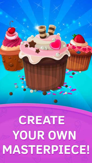 Cupcake Kids Food Games. Premium Captura de pantalla de la aplicación #4