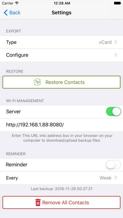 Get Contacts Backup App screenshot #2