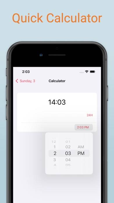TimeConvertr Captura de pantalla de la aplicación