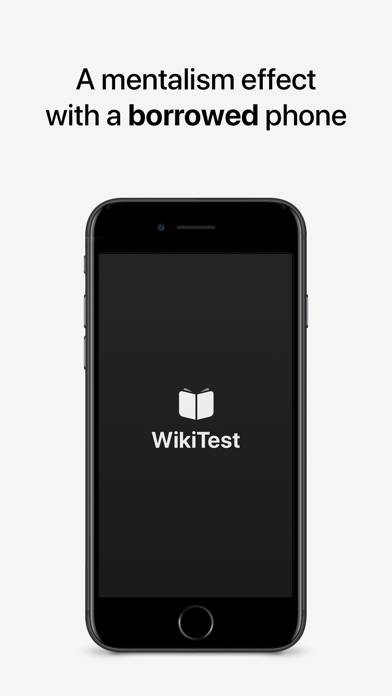 WikiTest Captura de pantalla de la aplicación #1