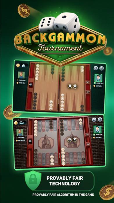Backgammon Tournament online Скриншот приложения #1
