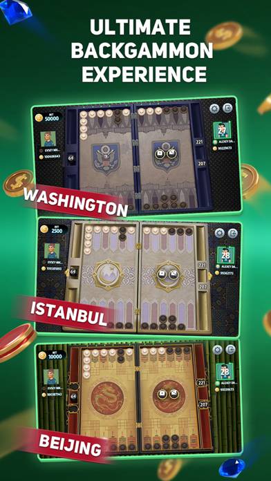 Backgammon Tournament online Скриншот приложения #2