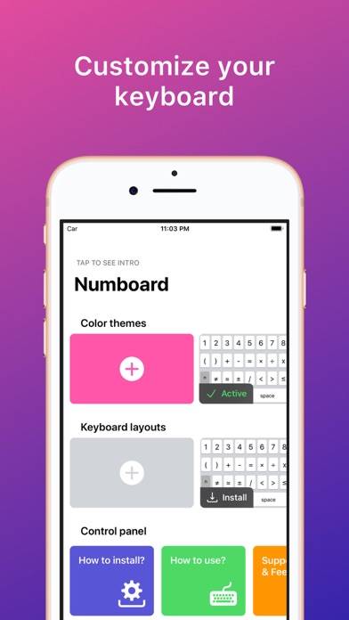 Numboard Premium App screenshot