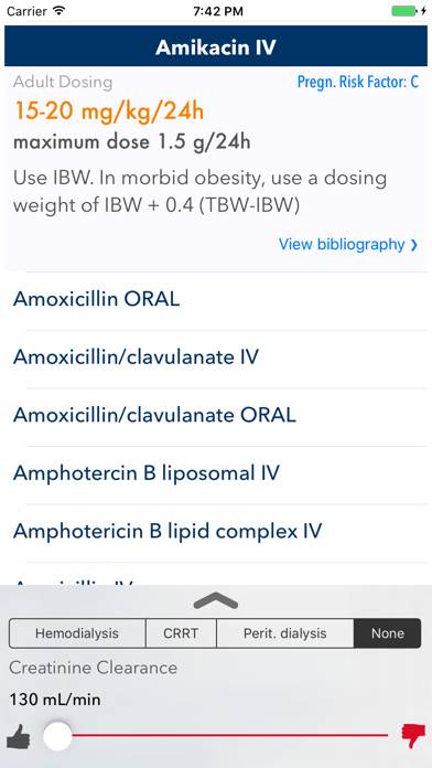 ABX Dosage Capture d'écran de l'application #2