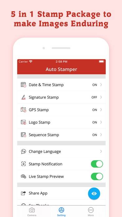 Auto Stamper: Timestamp Camera Schermata dell'app #4