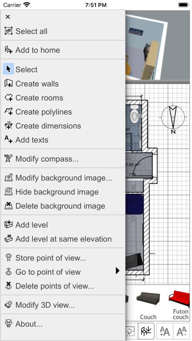 Sweet Home 3D Mobile Schermata dell'app #3