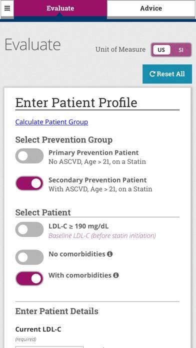 Lipid Manager App screenshot