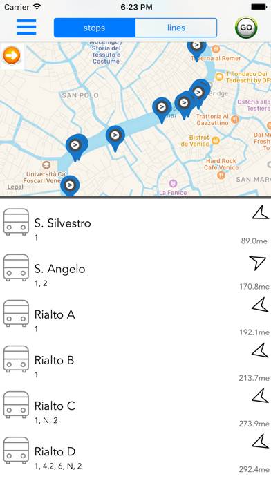 Venice Public Transport Guide Schermata dell'app #2
