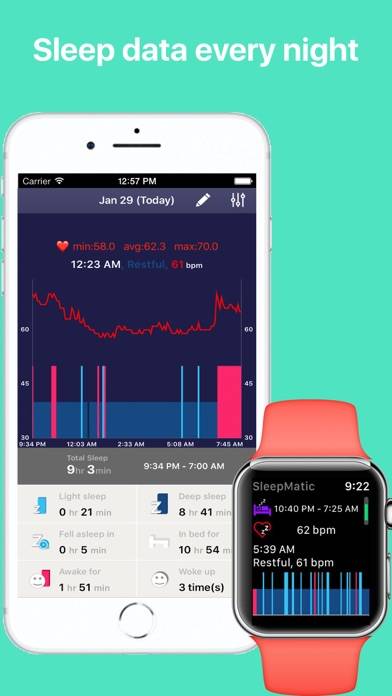 Sleep Tracker plus plus App skärmdump #2