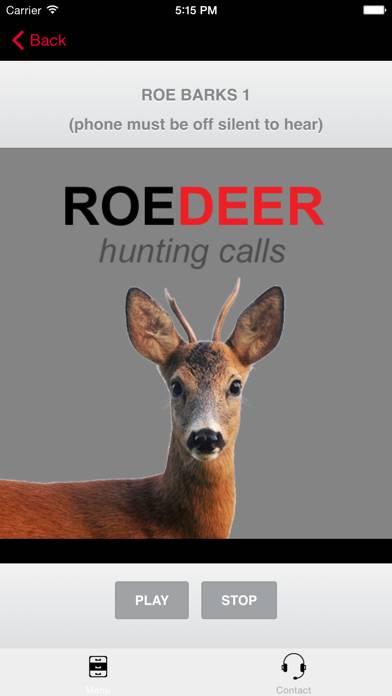 Roe Deer Calls for Deer Hunting immagine dello schermo