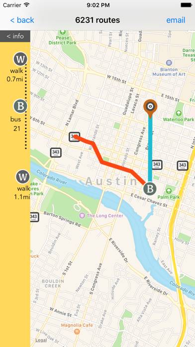 Austin Public Transport App screenshot #2