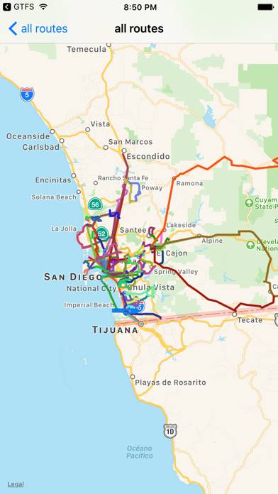 San Diego Public Transport App-Screenshot #3
