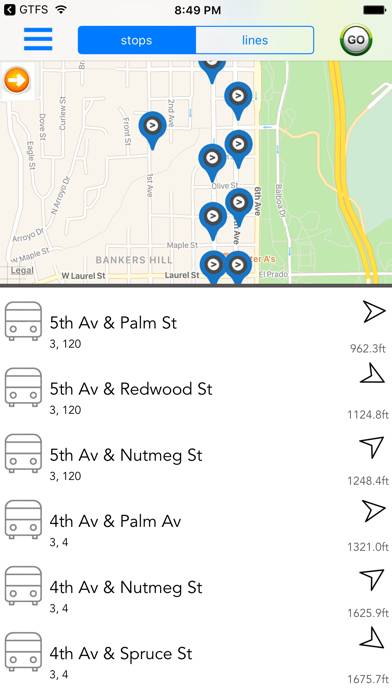 San Diego Public Transport App screenshot #4
