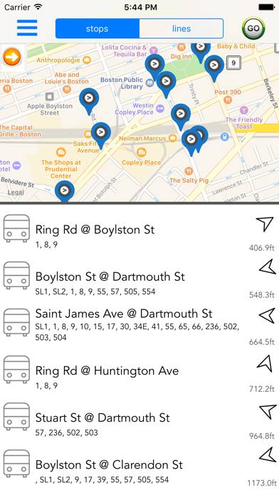 Boston Public Transport App screenshot #1