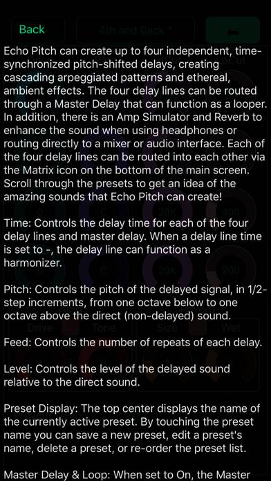 Echo Pitch App skärmdump