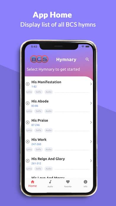 BCS Hymnary App screenshot #1