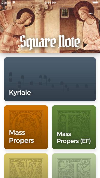 Square Note: Gregorian Chant Schermata dell'app #1