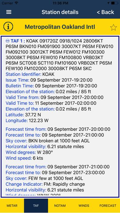 NOAA AWC Aviation Weather PRO App screenshot #1