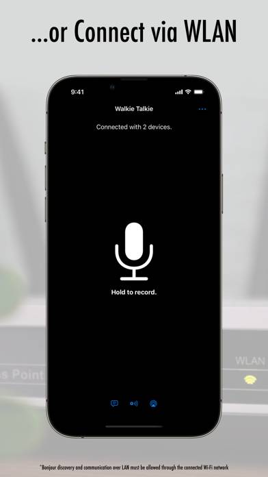 Walkie Talkie P2P Captura de pantalla de la aplicación #3