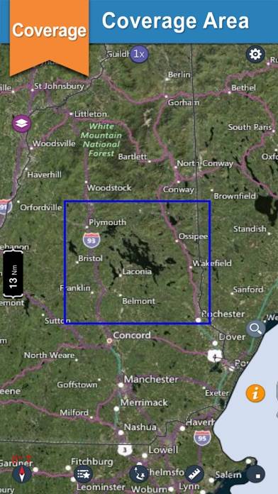 Lake Winnipesaukee offline chart for boaters screenshot