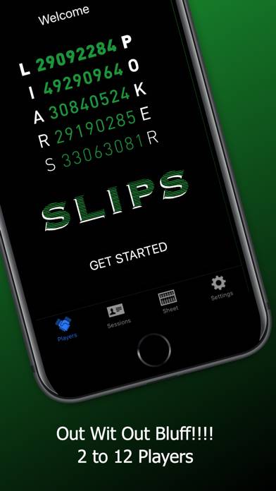 Liars Poker SLIPS App screenshot #1