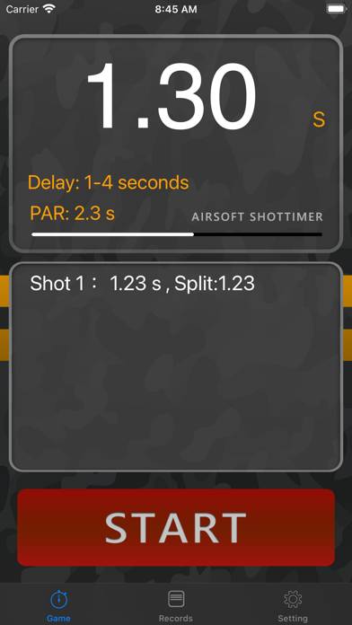 Airsoft Shot Timer Schermata dell'app #1
