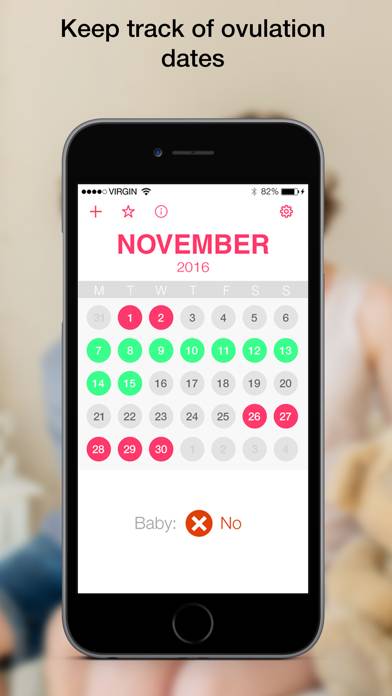 MaybeBaby fertility& pregnancy monthly calendar App skärmdump #5