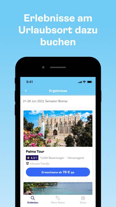 TUI.com: Reisen, Flüge, Urlaub App-Screenshot #2