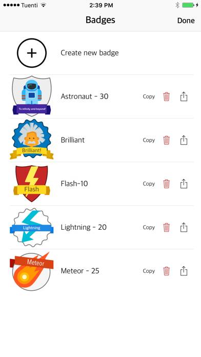 Classroom Badge Maker iDoceo App screenshot #4