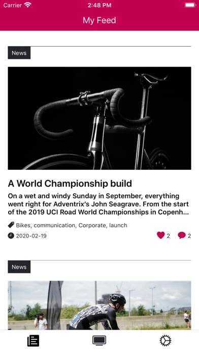 Omnia Feed App skärmdump